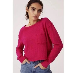 T.La Fuchsia Long Sleeve Tee